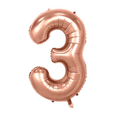 three rosegold